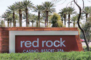 Sign at the entrance of Red Rock Casino in Summerlin Lsa Vegas