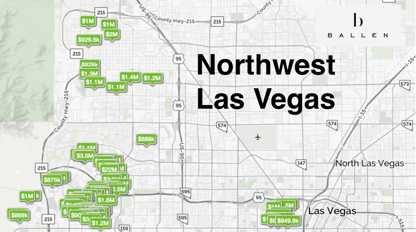 Map of Northwest Las Vegas