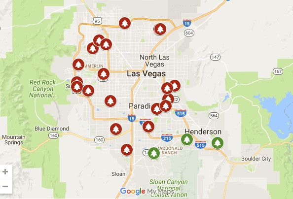 Best Christmas Light Displays in Vegas  Interactive Map