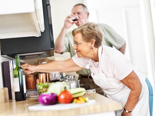 Seniors Cooking in their Condo