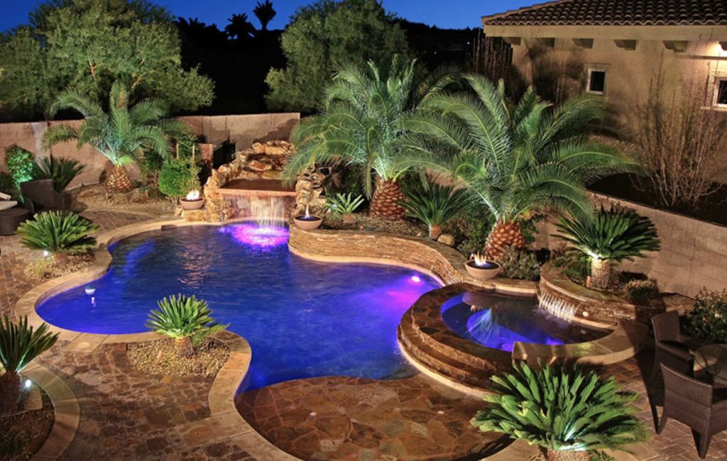 Beautiful pool built by Vintage Homes