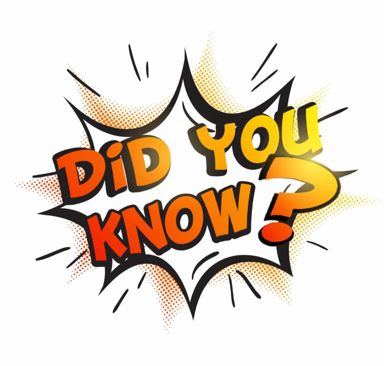 Did you know is orange with a question mark popping out of page. Indicating did you know about these real estate facts?