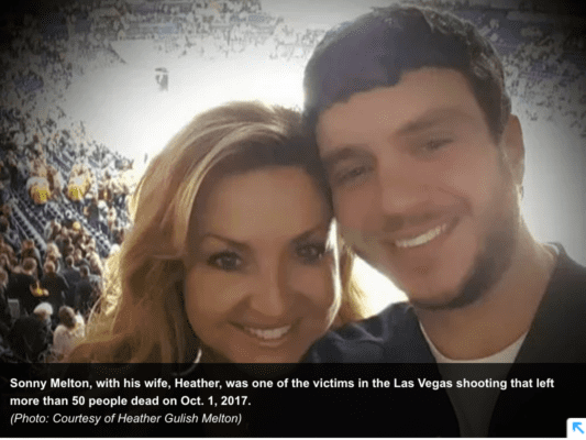 Sonny Melton in a photo smiling before he was reported to be killed in the Las Vegas shooting on 10-1-17