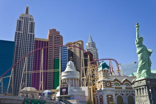 Ride The Roller Coaster at NY NY On The Las Vegas Strip!