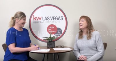 Krista Porter is sitting at a table with Kandi Doyle, Broker of Keller Williams Realty Las Vegas as they discuss the sellers real property disclosure