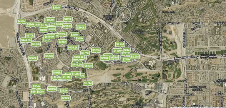 Summerlin Las Vegas Zip Code Map - BallenVegas.com