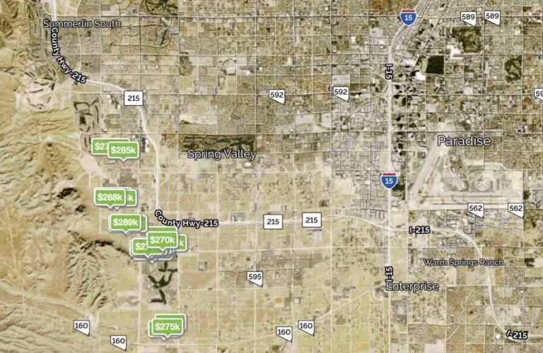 Summerlin Nv Zip Code Map