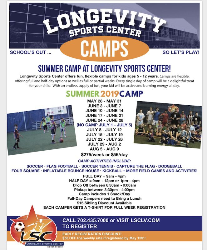 Longevity Sports Center puts on fun, flexible, full and half-day summer camps for kids ages 5 – 12 years. Keep your kids active and burning energy all summer long.