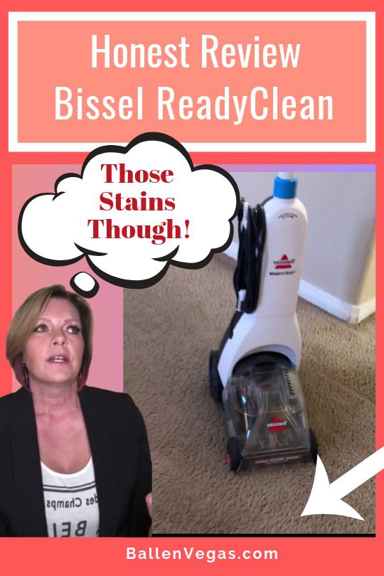 My honest review of the Bissel ReadyClean Full Size Carpet Cleaner is that it's great for the small home or for regular cleaning of high traffic areas. The water tank is pretty small so it's going to be one room at a time for sure.  Watch the video for real deal action and results. 
