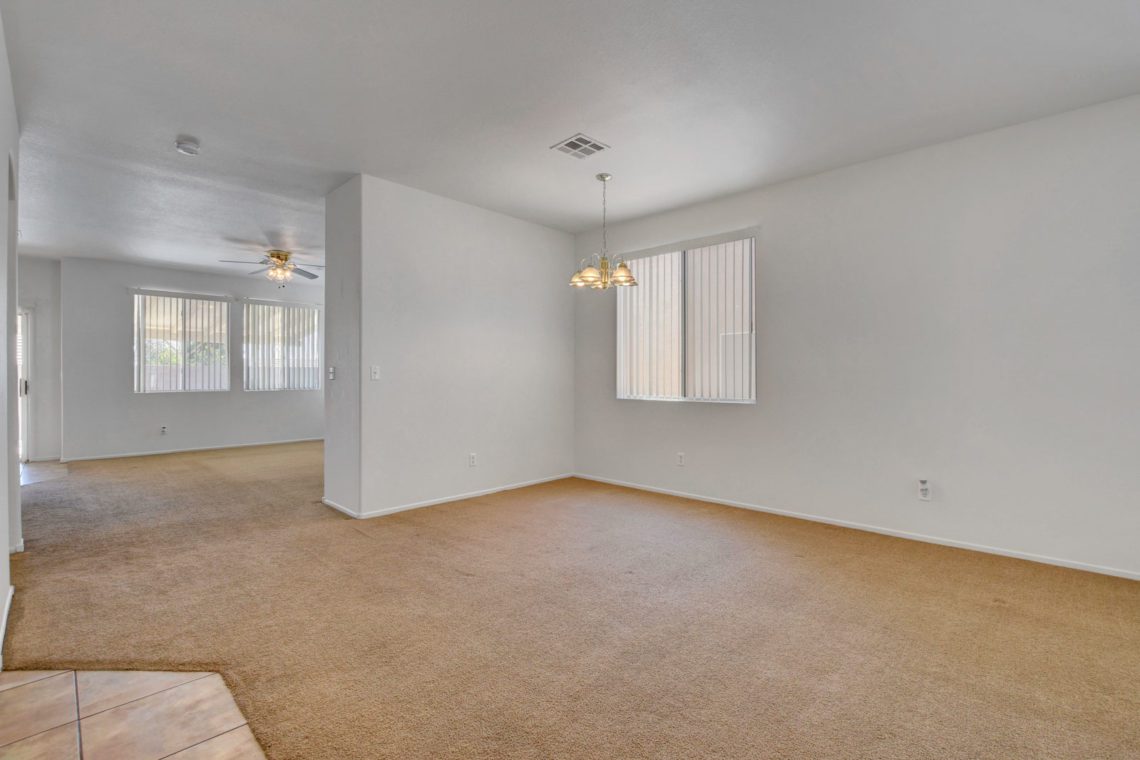 Dining area and living room at 6028 N. Glitter Gold North Las Vegas 89031