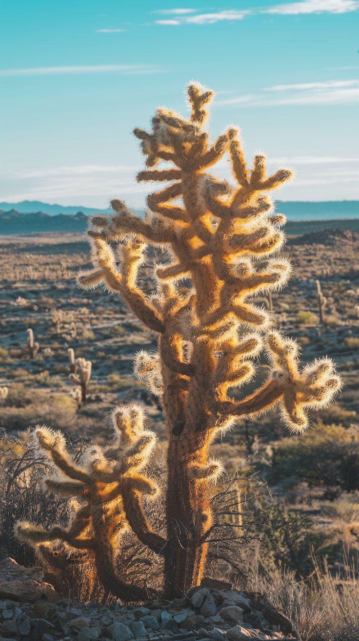 easily, making them a little too friendly if you’re not careful. Despite their prickly reputation, they’re an iconic part of the desert’s rugged charm.

Where to Find Them: Spot these beauties in abundance at Red Rock Canyon or the Mojave National Preserve.