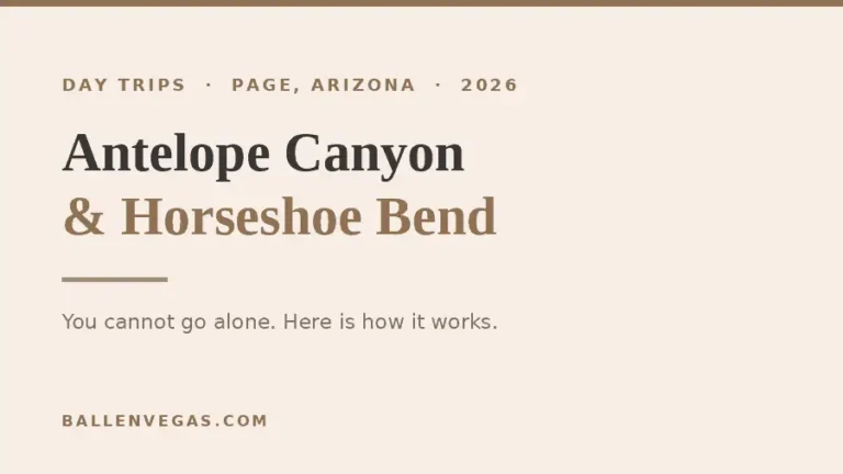 Antelope Canyon and Horseshoe Bend day trip from Las Vegas guide