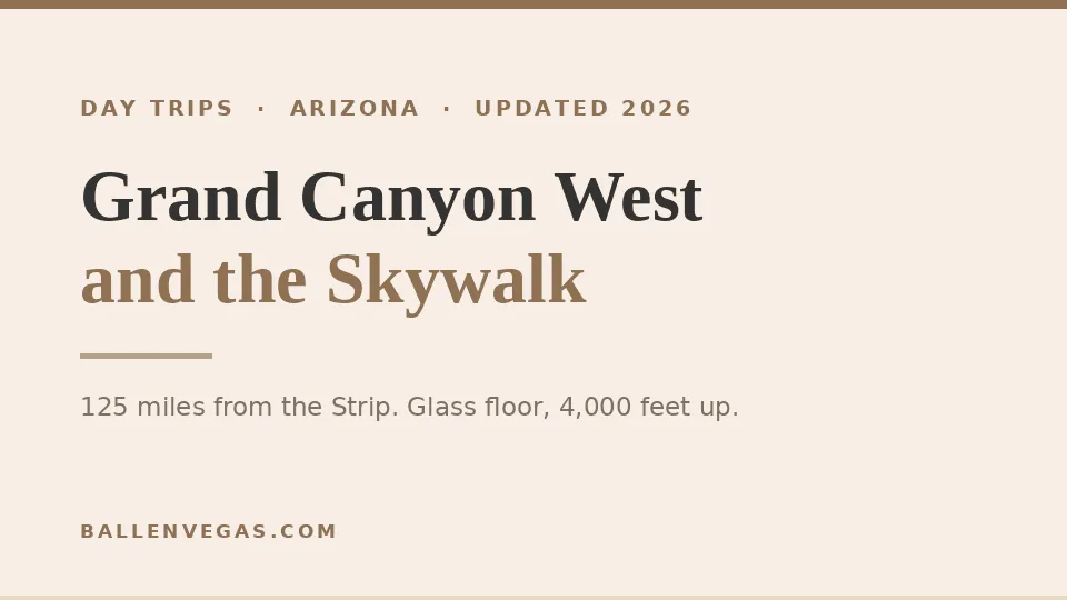Grand Canyon West and the Skywalk guide from Las Vegas